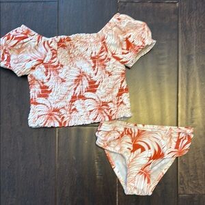 Beautiful Girls Old Navy Hawaiian Two Piece swimsuit! Family matching